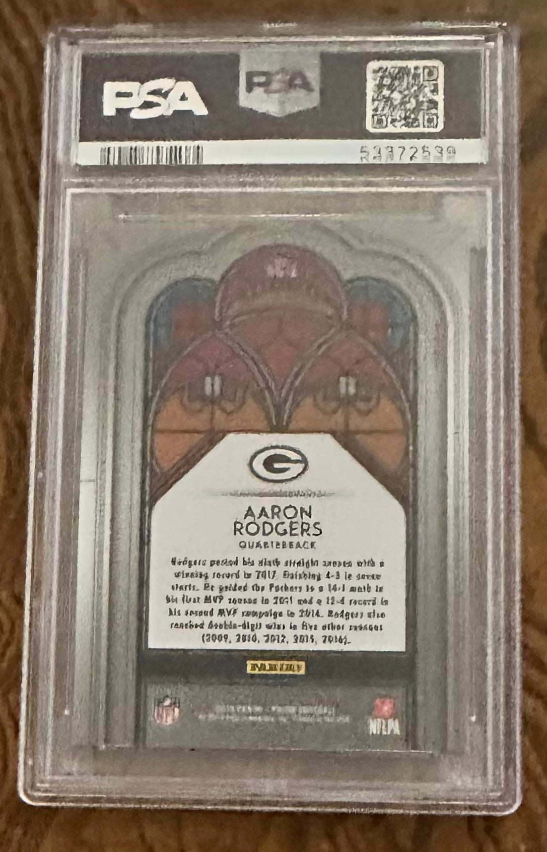2018 Panini Prizm Aaron Rodgers STAINED GLASS #SG-2 PSA 10 GEM MINT - POP 27