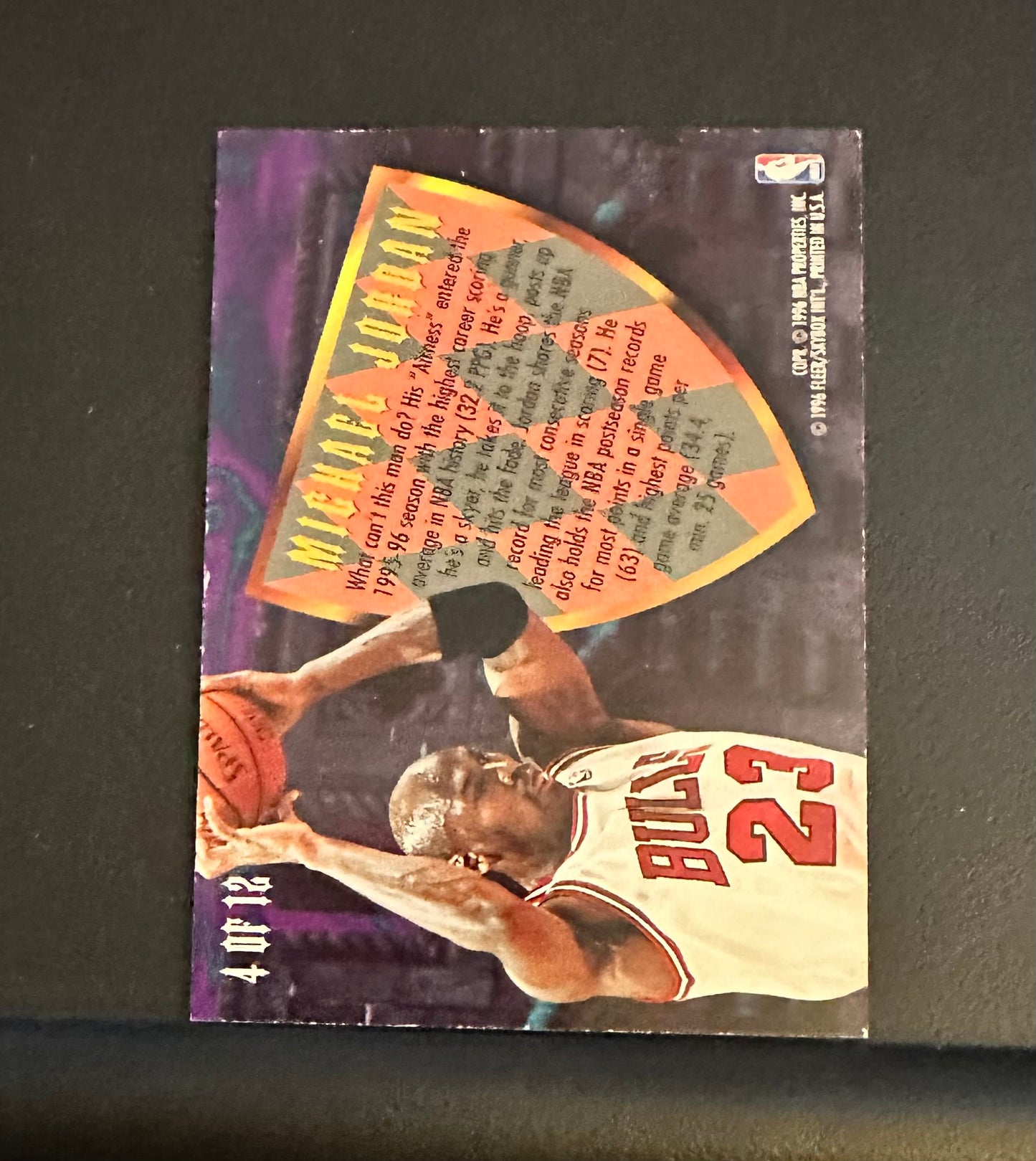 1995-96 Fleer Ultra Michael Jordan Scoring Kings #4 of 12 - RARE Insert