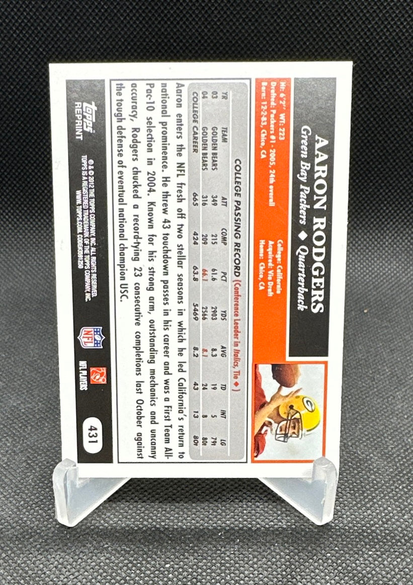 2005 Topps Aaron Rodgers RC Rookie #431 - MINT