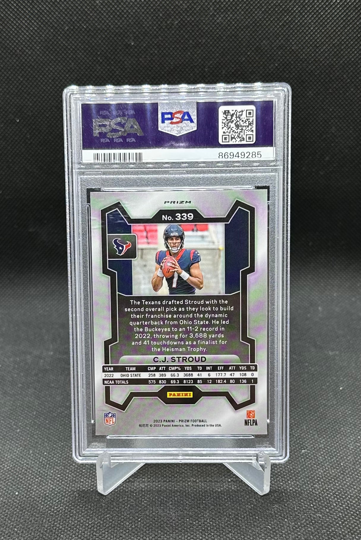 2023 Prizm Stroud Red Sparkle PSA 10