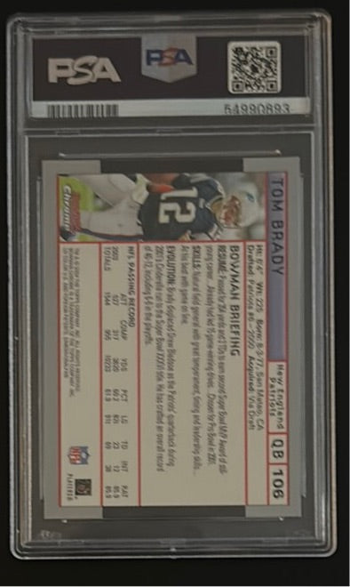 2004 Bowman Chrome TOM BRADY #106 PSA 9 MINT