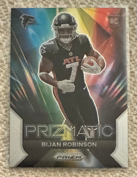 2023 Panini Prizm Bijan Robinson PRIZMATIC RC Rookie # 19 - FALCONS