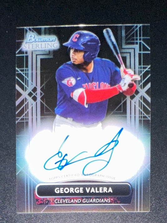 2022 Bowman Sterling George Valera Auto RC Rookie # PA-GV