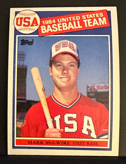 1985 Topps Set-Break #401 Mark McGwire NM-MT OR BETTER