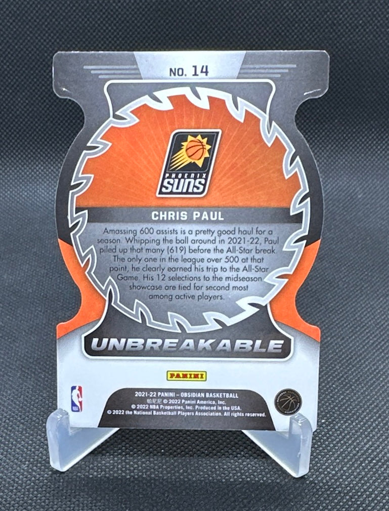 2021-22 Panini Obsidian Chris Paul UNBREAKABLE SSP Case Hit #14