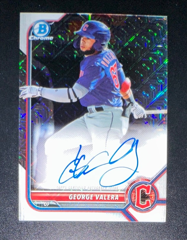 2022 Bowman Chrome George Valera Mega Box Auto # BMA-GV