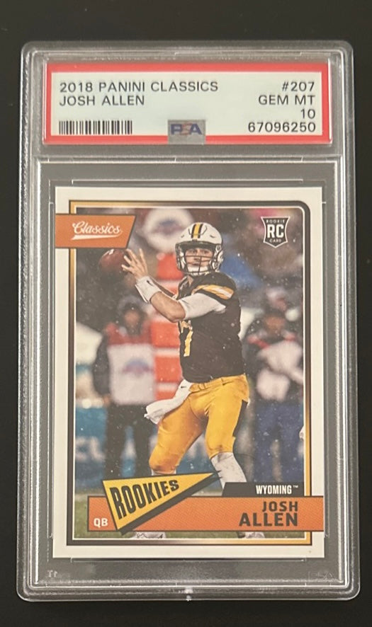 2018 Panini Classics Josh Allen RC Rookie #207 PSA 10 GEM MINT