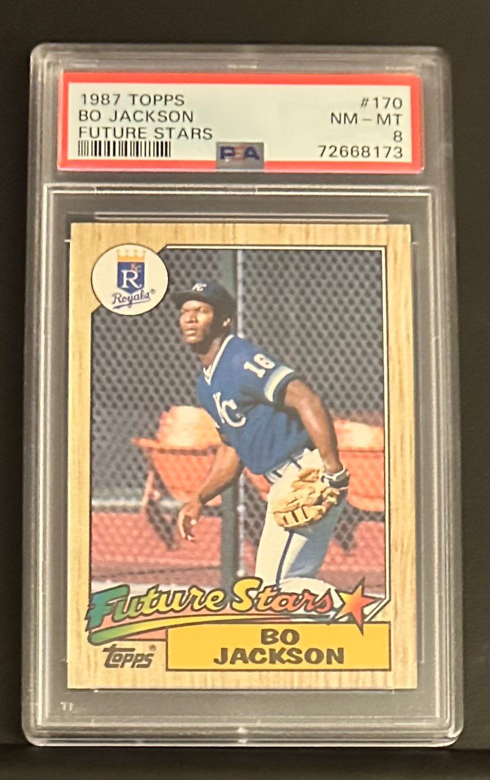 1987 Topps Bo Jackson Future Stars RC Rookie # 110 PSA 8 NM-MT