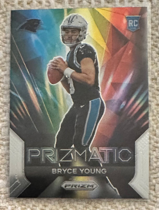 2023 Panini Prizm Bryce Young PRIZMATIC RC Rookie # 4 - CAROLINA PANTHERS