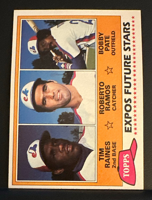 1981 Topps Set-Break #479 Tim Raines RC NR-MINT