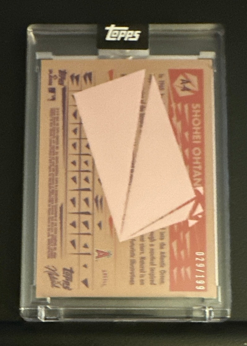 2022 Topps Shohei Ohtani /199 Topps x Naturel 1952 Gum Back Online Exclusive # A-4