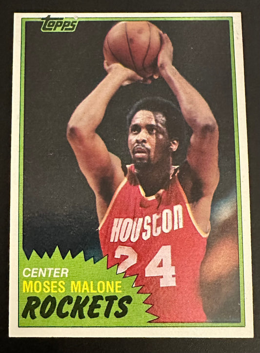 1981-82 Topps # 14 Moses Malone - NM-MINT