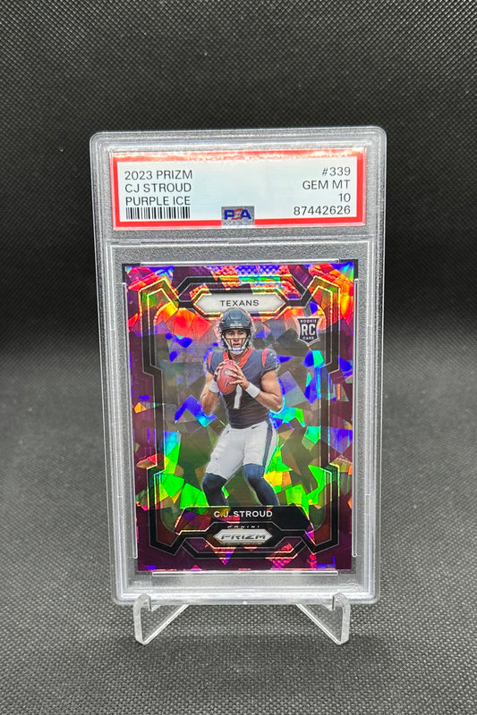 2023 Prizm Stroud Purple Ice /225 PSA 10