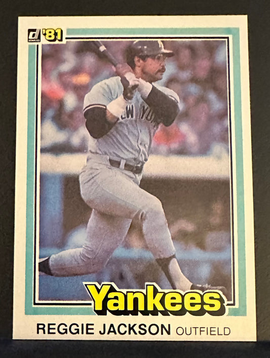 1981 Donruss Set-Break #348 Reggie Jackson NM-MT OR BETTER