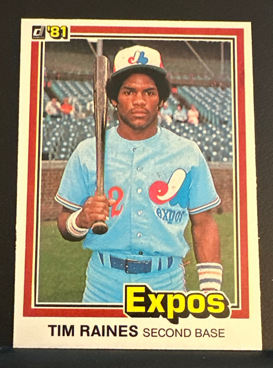 1981 Donruss Set-Break #538 Tim Raines RC NM-MINT