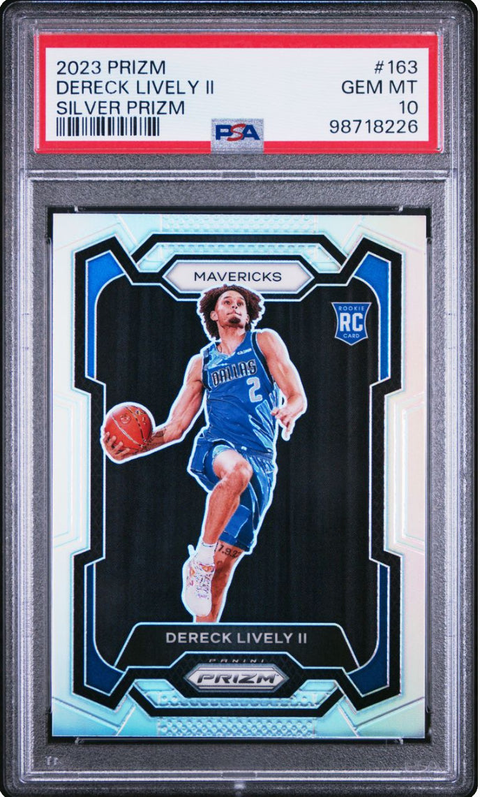 2023 Prizm Dereck Lively Silver Prizm #163 PSA 10 GEM MINT