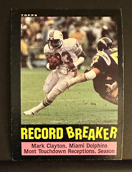 1985 Topps Set-Break # 1 Mark Clayton - NM-MINT