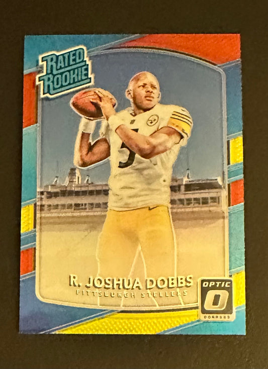 2017 Panini Donruss Optic Josh Dobbs Red Yellow Prizm RC Rookie #181