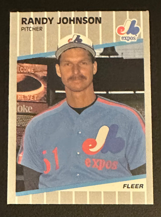 1989 Fleer Randy Johnson RC #381 - MINT