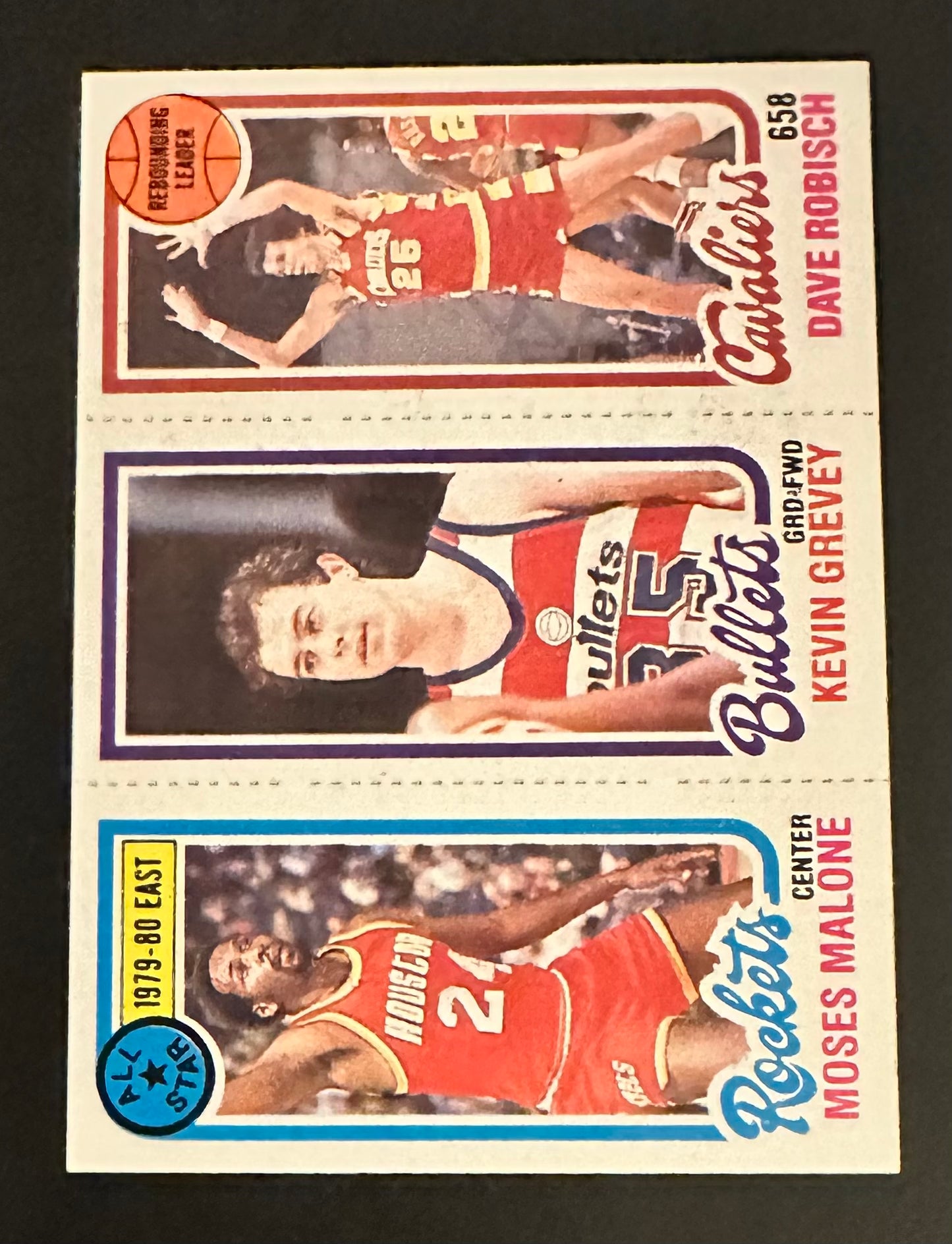 1980 Topps Basketball Malone Grevey Robisch- NM-MINT