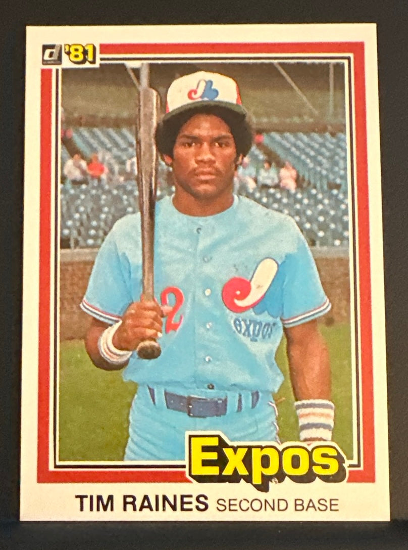 1981 Donruss Set-Break #538 Tim Raines RC NM-MINT