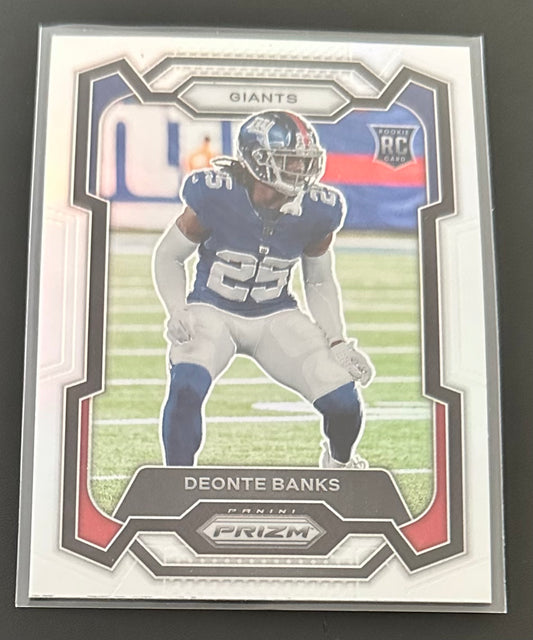 2023 Panini Prizm Deonte Banks Silver Prizm RC Rookie # 376 - NY GIANTS