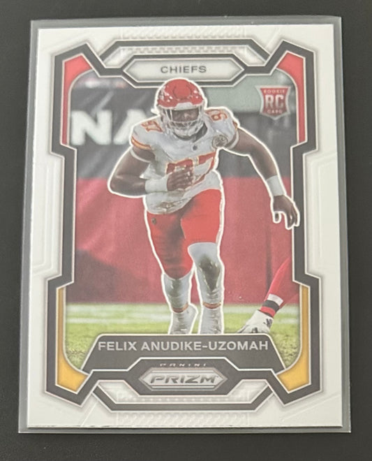 2023 Panini Prizm Felix Aniudike-Uzoman RC Rookie # 349 - KC CHIEFS