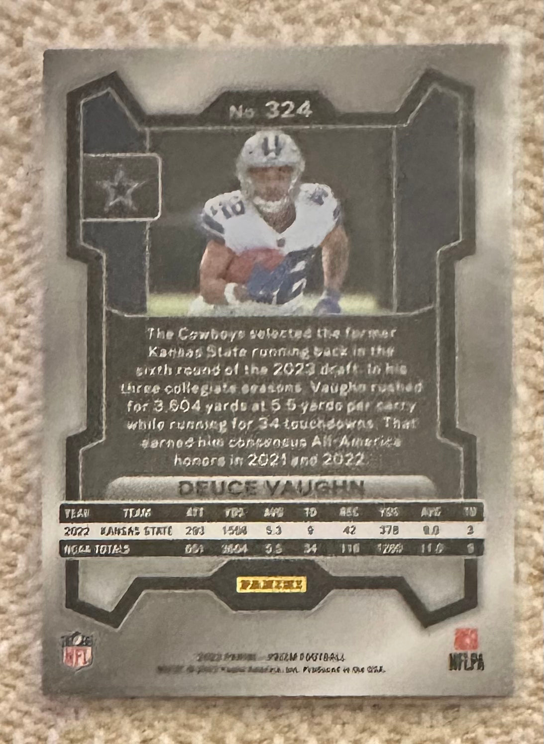 2023 Panini Prizm Puca Nacua RC Rookie # 324 - Deuce Vaughn