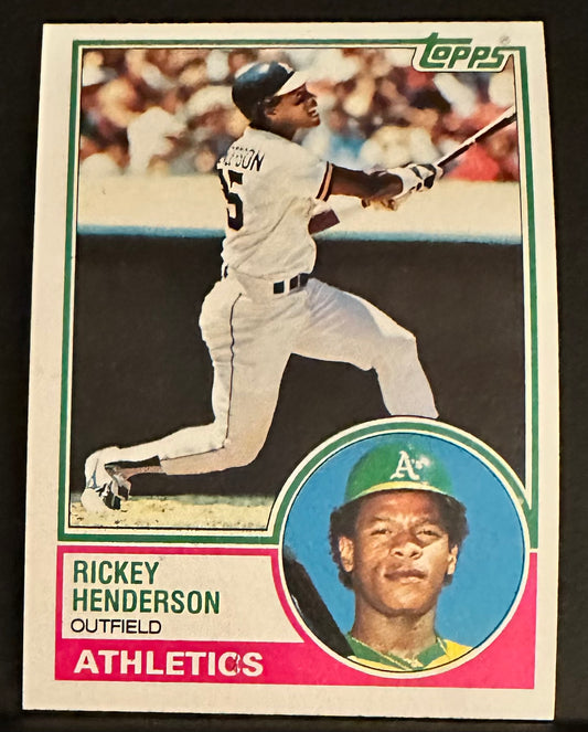 1983 Topps Set-Break #180 Rickey Henderson NM-MT OR BETTER