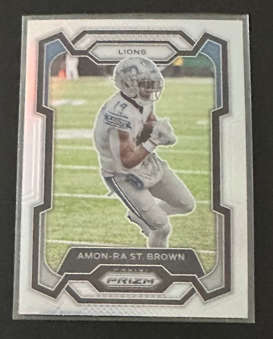 2023 Panini Prizm Amon-Ra St Brown Silver Prizm # 96