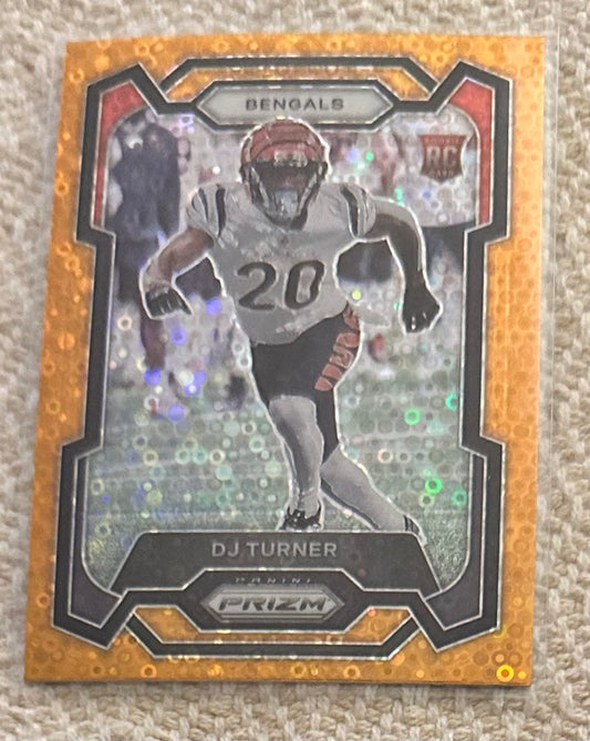 2023 Panini Prizm DJ Turner Disco Prizm RC Rookie # 319 - BENGALS