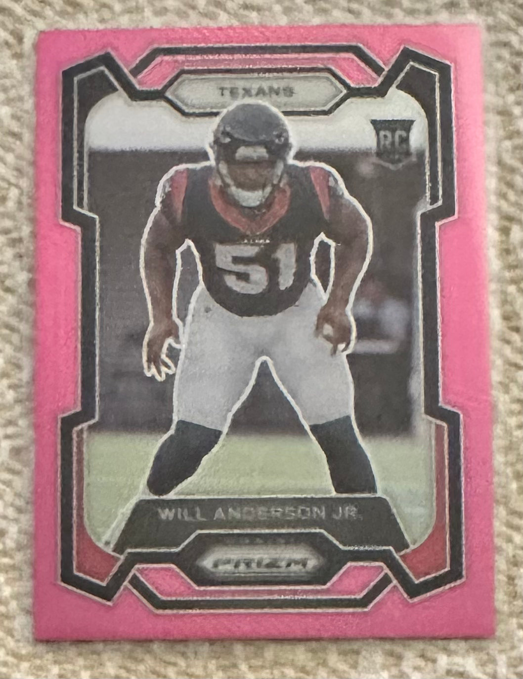 2023 Panini Prizm Will Anderson Pink Prizm RC Rookie # 342 - TEXANS