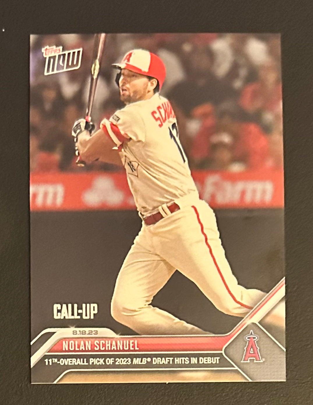 2023 Topps Now Direct Nolan Schandel Call-Up RC Rookie #225