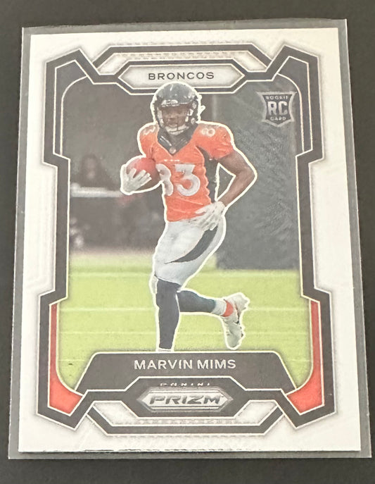 2023 Panini Prizm Marvin Mims RC Rookie # 327 - BRONCOS