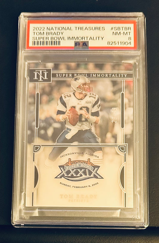 2022 National Treasures Tom Brady Super Bowl Immortality /39 # SBTBR PSA 8 NM-MT