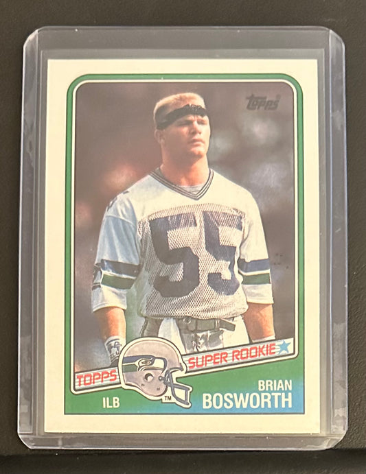 1988 Topps Brian Bosworth Super Rookie RC #144 - MINT - Box Opened 12.30.23