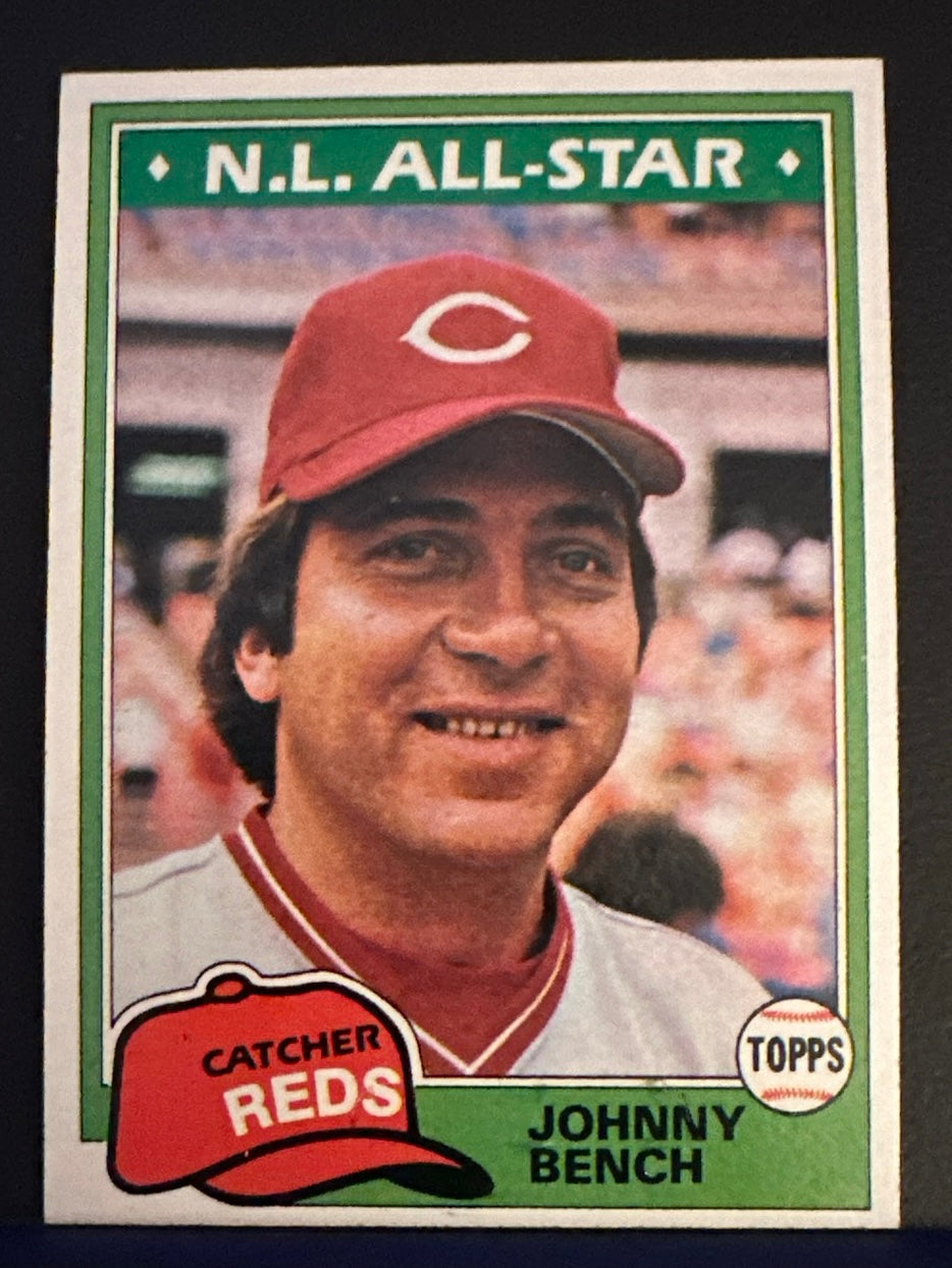 1981 Topps Set-Break #600 Johnny Bench NR-MINT