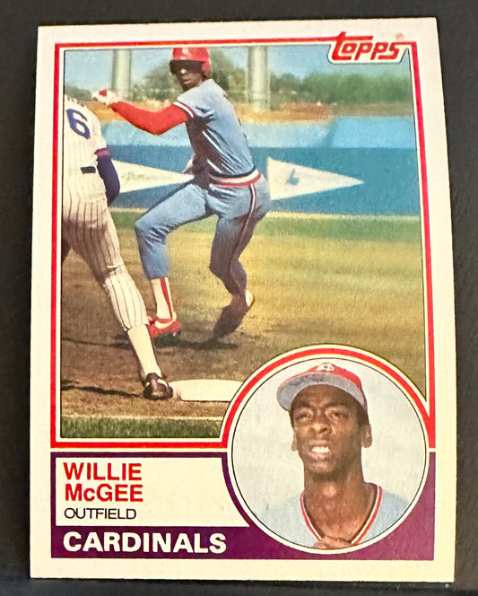 1983 Topps Set-Break # 49 Willie McGee NM-MT OR BETTER