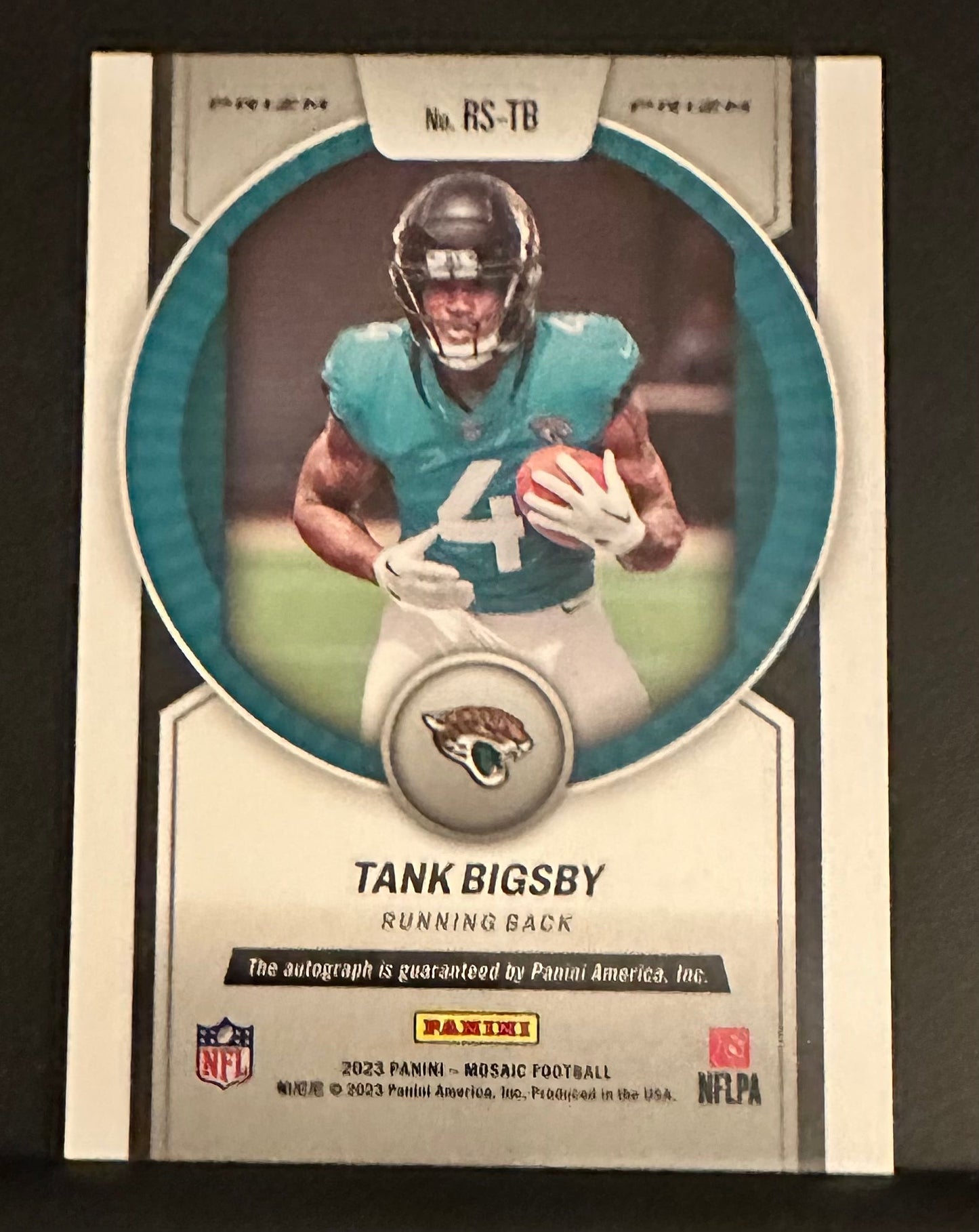 2023 Panini Mosaic Tank BIGSBY Silver Mosaic Scripts Auto RC Rookie #RS-TB