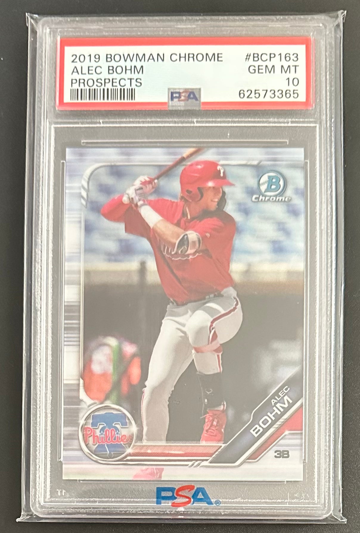 ALEC BOHM 2019 Bowman Chrome Prospects #BCP-163 PSA 10 GEM MINT